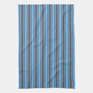 Braune und blaue Süßigkeiten Geschirrtuch