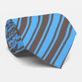 Braune und blaue Süßigkeiten Krawatte (Gerollt)