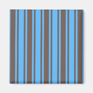Braune und blaue Süßigkeiten Magnet