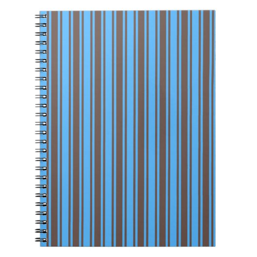Braune und blaue Süßigkeiten Notizblock (Vorderseite)