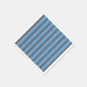 Braune und blaue Süßigkeiten Serviette (Ecke)