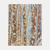 Braune und blaue Waldbemalung mittlere Decke (Vorderseite)