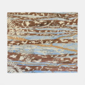 Braune und blaue Waldbemalung mittlere Decke (Vorderseite (Horizontal))