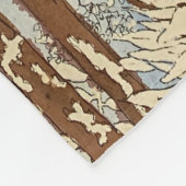 Braune und blaue Waldbemalung mittlere Decke (Ecke)