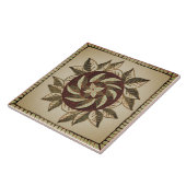 Braune und braune Blätter Keramik Tile Fliese (Seite)