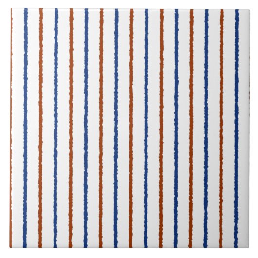 Braune und braune blaue Streifen mit ungefärbten L Fliese (Vorderseite)