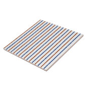 Braune und braune blaue Streifen mit ungefärbten L Fliese (Seite)