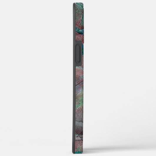 Braune und Cyanflecken auf unfertigen Wandputz Case-Mate iPhone Hülle (Rückseite / Rechts)