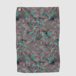 Braune und Cyanflecken auf unfertigen Wandputz Golfhandtuch