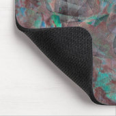 Braune und Cyanflecken auf unfertigen Wandputz Mousepad (Ecke)