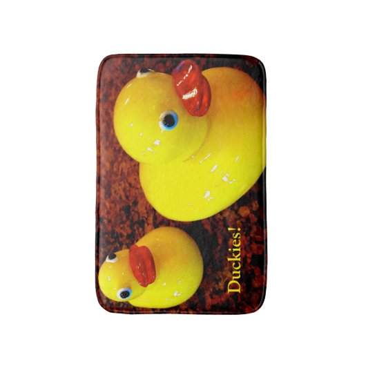 Braune und gelbe Enten Badematten - 16" x 24" (Vorderseite Vertikal)
