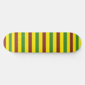Braune und gelbe Streifen - Design Skateboard (Horizontal)