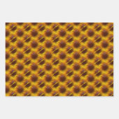 Braune und gelbe Wirbel Abstrakt Personalisiert Geschenkpapier Set (Vorderseite)