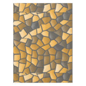 Braune und goldene Mosaiktafel Tischdecke (Vorderseite)