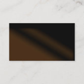 Braune und goldene Pad Lock Security Business Card Visitenkarte (Rückseite)