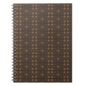 Braune und goldene Retro-Vibes Notizblock (Vorderseite)