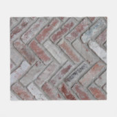 Braune und graue Betonmauer Fleecedecke (Vorderseite (Horizontal))