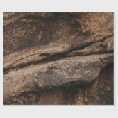 Braune und graue Felsformation Geschenkpapier (Flach)