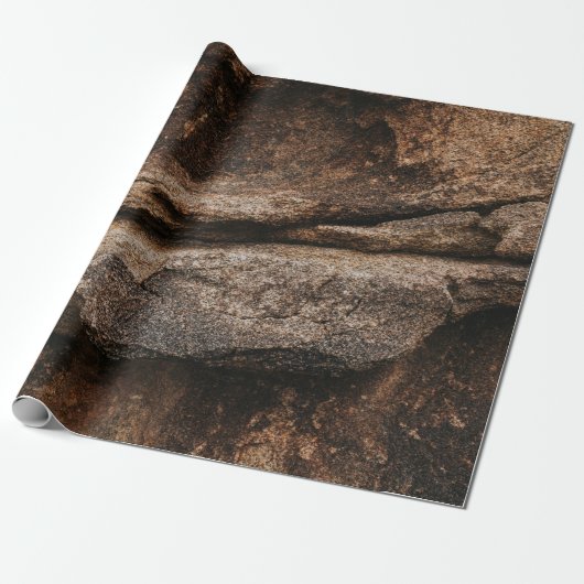 Braune und graue Felsformation Geschenkpapier (Ungerollt)