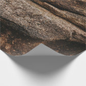 Braune und graue Felsformation Geschenkpapier (Ecke)