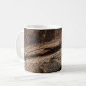 Braune und graue Felsformation Kaffeetasse (Vorderseite Links)