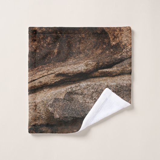 Braune und graue Felsformation Waschlappen (Waschlappen)