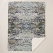 Braune und graue Marmorplatte Sherpadecke (Vorderseite)