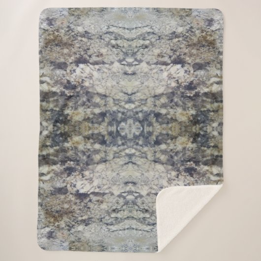 Braune und graue Marmorplatte Sherpadecke (Vorderseite)