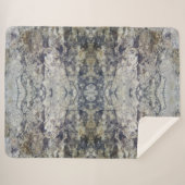 Braune und graue Marmorplatte Sherpadecke (Vorderseite (Horizontal))