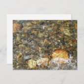 Braune und graue, natürliche Abstrakte Kies (Vorne/Hinten)