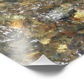 Braune und graue, natürliche Abstrakte Kies Fotodruck (Ecke)