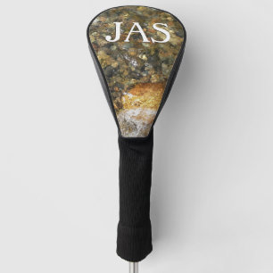 Braune und graue, natürliche Abstrakte Kies Golf Headcover