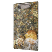 Braune und graue, natürliche Abstrakte Kies Klemmbrett (Links)