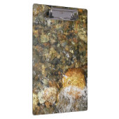 Braune und graue, natürliche Abstrakte Kies Klemmbrett (Rechts)