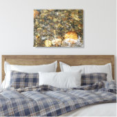 Braune und graue, natürliche Abstrakte Kies Leinwanddruck (Insitu (Schlafzimmer))