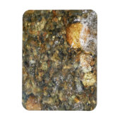 Braune und graue, natürliche Abstrakte Kies Magnet (Vertikal)