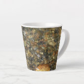 Braune und graue, natürliche Abstrakte Kies Milchtasse (Rechte Ecke)