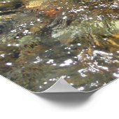 Braune und graue, natürliche Abstrakte Kies Poster (Ecke)