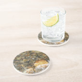 Braune und graue, natürliche Abstrakte Kies Untersetzer (Seite)