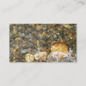 Braune und graue, natürliche Abstrakte Kies Visitenkarte (Rückseite)