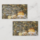 Braune und graue, natürliche Abstrakte Kies Visitenkarte (Vorne/Hinten)