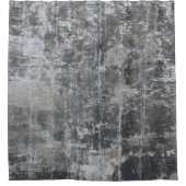Braune und graue Tafel Duschvorhang (Vorderseite)