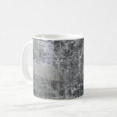 Braune und graue Tafel Kaffeetasse (Vorderseite Links)
