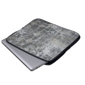 Braune und graue Tafel Laptopschutzhülle (Vorne Knopf)