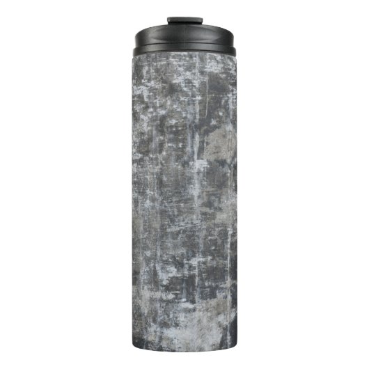 Braune und graue Tafel Thermosbecher (Vorderseite)