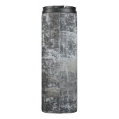 Braune und graue Tafel Thermosbecher (Rückseite)
