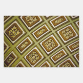 Braune und grüne Architektur Geschenkpapier Set (Vorderseite 2)