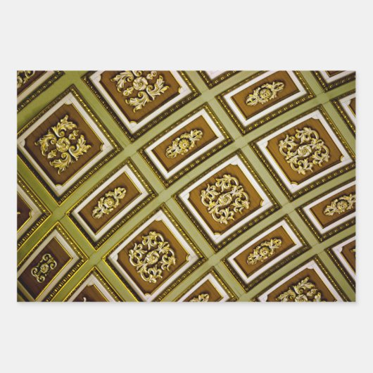 Braune und grüne Architektur Geschenkpapier Set (Vorderseite 2)