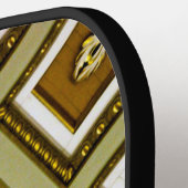 Braune und grüne Architektur Pickleball Schläger (Linke Seite)