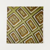 Braune und grüne Architektur Wandteppich (Vorderseite (Horizontal))